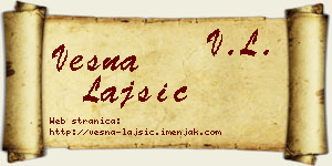 Vesna Lajšić vizit kartica